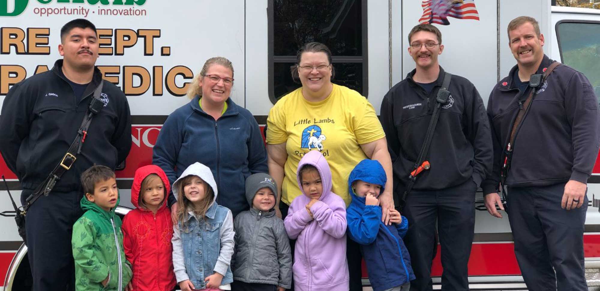 kids and first responders